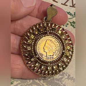 1899 Indian head penny pendant